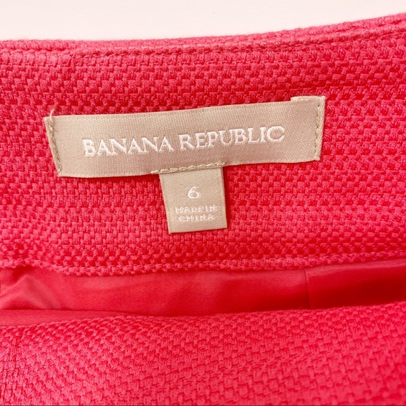 Banana Republic Women’s Textured pink pencil skirt Barbiecore With pockets - Picture 4 of 10